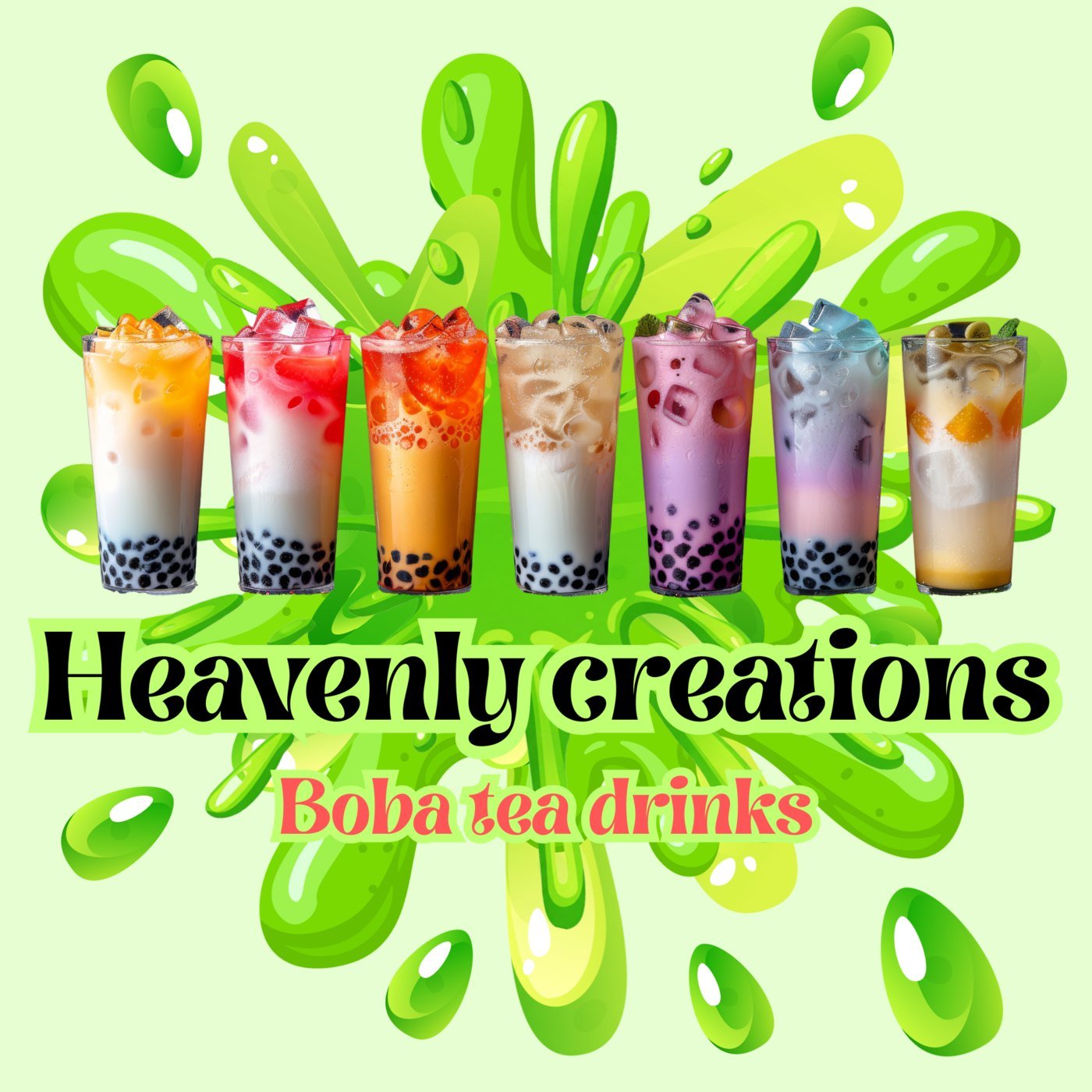 Boba tea drinks